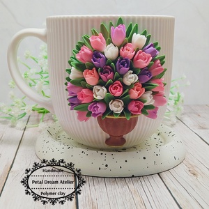 Cană cu lalele - casă & stil de viață - echipamente de bucătărie - accesorii de servire - căni - Artynos.ro