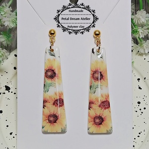 Cercei cu floarea-soarelui - bijuterii - cercei - cercei cu figurine - Artynos.ro