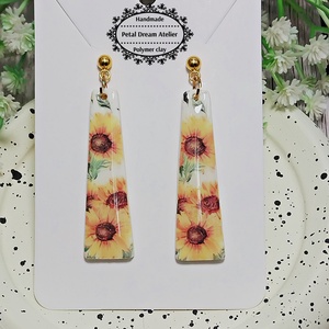 Cercei cu floarea-soarelui - bijuterii - cercei - cercei cu figurine - Artynos.ro