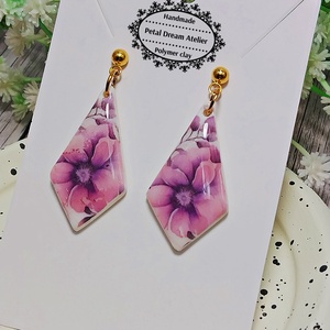 Cercei cu flori - bijuterii - cercei - cercei cu figurine - Artynos.ro