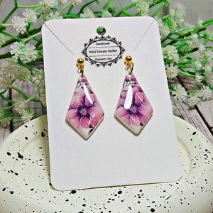 Cercei cu flori - bijuterii - cercei - cercei cu figurine - Artynos.ro