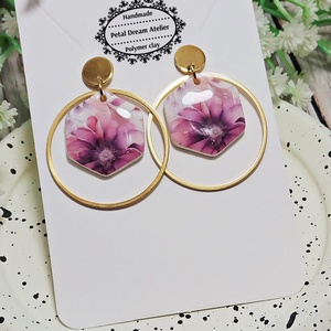 Cercei cu flori - bijuterii - cercei - cercei cu figurine - Artynos.ro