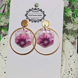 Cercei cu flori - bijuterii - cercei - cercei cu figurine - Artynos.ro