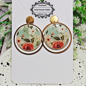 Cercei cu flori - bijuterii - cercei - cercei cu figurine - Artynos.ro