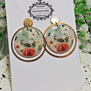 Cercei cu flori - bijuterii - cercei - cercei cu figurine - Artynos.ro