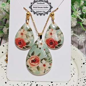 Set cu flori - bijuterii - seturi de bijuterii - Artynos.ro