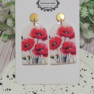 Cercei cu maci - bijuterii - cercei - cercei cu figurine - Artynos.ro