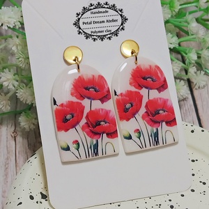 Cercei cu maci - Artynos.ro