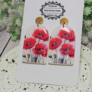 Cercei cu maci - bijuterii - cercei - cercei cu figurine - Artynos.ro