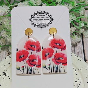 Cercei cu maci - bijuterii - cercei - cercei cu figurine - Artynos.ro