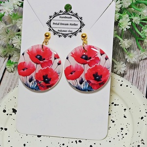 Cercei cu maci - Artynos.ro