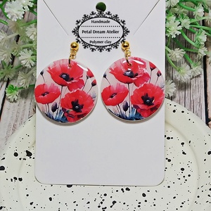 Cercei cu maci - bijuterii - cercei - cercei cu figurine - Artynos.ro