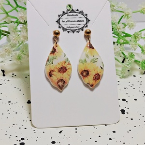 Cercei cu floarea-soarelui - Artynos.ro