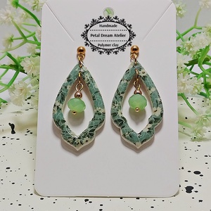 Cercei cu flori, Bijuterii, Cercei, Cercei cu figurine, Confectionarea bijuteriilor, Lucrare cu argila, ARTYNOS