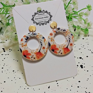 Cercei cu flori - bijuterii - cercei - cercei cu figurine - Artynos.ro