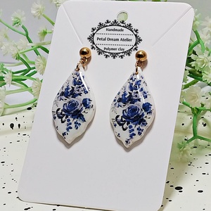 Cercei cu flori, Bijuterii, Cercei, Cercei cu figurine, Confectionarea bijuteriilor, Lucrare cu argila, ARTYNOS