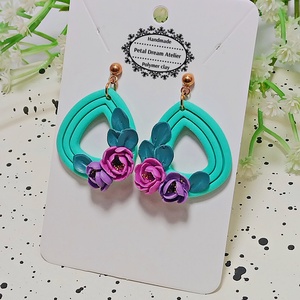 Cercei cu flori - bijuterii - cercei - cercei cu figurine - Artynos.ro