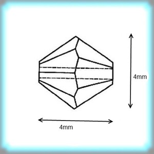 Bijuterii brățară: Swarovski bicon 4mm AB2x acoperit în mai multe culori SW5328-4ab2x 24pcs/pack -  - Artynos.ro