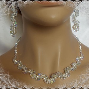Nunta, mireasa, set de bijuterii casual, cristale swarovski SSZ-ESW03-1 -  - Artynos.ro