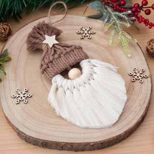 Ornament de Crăciun Macramé Elf - maro/bej -  - Artynos.ro