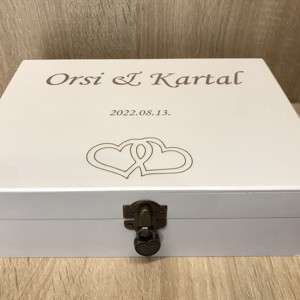 Cutie capsulă de timp pentru nuntă - accesorii nuntă - amintiri și cadouri de nuntă - cadou nuntă - cutie de nuntă - Artynos.ro