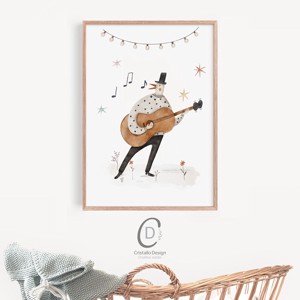Forest petrecere pepiniera, poster de gradinita, jazz band arta de perete set de 3, , , ARTYNOS