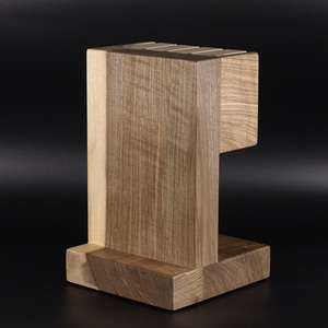 Suport cuțite magnetic Brutalist Walnut din nuc masiv, pentru 5 cuțite - casă & stil de viață - echipamente de bucătărie - accesorii de gătit - cuțite și suport de cuțite - Artynos.ro