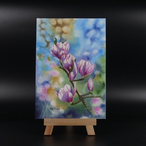 Pictura originala in acuarela Spring Rising � 18 � 26 cm, Arte vizuale si accesorii , Picturi, Acuarele picturi, Pictura, ARTYNOS
