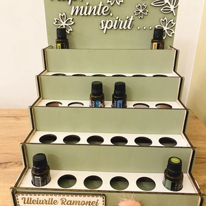 Suport pentru 30 de sticluțe de uleiuri esențiale  - casă & stil de viață - materiale de depozitare și sortare - organizator birou - Artynos.ro