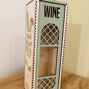 Cutie pentru sticlă de vin - casă & stil de viață - accesorii pentru decorat casa - decorațiuni de masă și decorațiuni pentru rafturi  - cutii decor, cutii de suveniruri - Artynos.ro