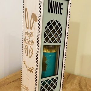Cutie pentru sticlă de vin - casă & stil de viață - accesorii pentru decorat casa - decorațiuni de masă și decorațiuni pentru rafturi  - cutii decor, cutii de suveniruri - Artynos.ro