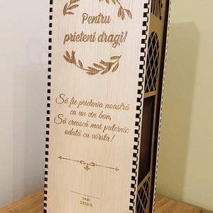 Cutie pentru sticlă de vin - casă & stil de viață - accesorii pentru decorat casa - decorațiuni de masă și decorațiuni pentru rafturi  - cutii decor, cutii de suveniruri - Artynos.ro