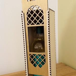 Cutie pentru sticlă de vin - casă & stil de viață - accesorii pentru decorat casa - decorațiuni de masă și decorațiuni pentru rafturi  - cutii decor, cutii de suveniruri - Artynos.ro