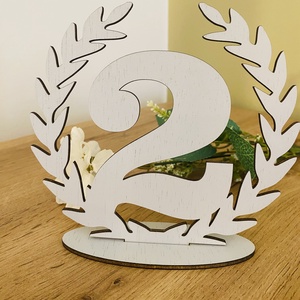 Set numere pentru masă 1-10  - accesorii nuntă - materiale decor pentru nuntă - decorațiuni pentru masa de nuntă  - Artynos.ro