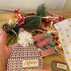 Decorațiuni personalizate pentru Crăciun  - crăciun - decorațiuni de crăciun de casă - pom de crăciun  - Artynos.ro