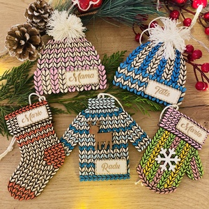 Decorațiuni personalizate pentru Crăciun  - crăciun - decorațiuni de crăciun de casă - pom de crăciun  - Artynos.ro