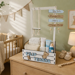 Cos personalizat pentru bebelusi  - Artynos.ro