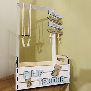 Coș personalizat pentru bebeluși  - casă & stil de viață - echipament pentru camera copiilor - decorațiuni de cameră - Artynos.ro