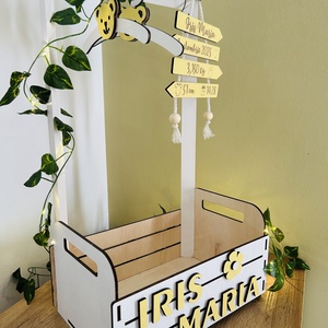 Coș personalizat pentru bebeluși  - casă & stil de viață - echipament pentru camera copiilor - decorațiuni de cameră - Artynos.ro