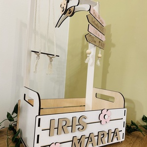 Coș personalizat pentru bebeluși  - casă & stil de viață - echipament pentru camera copiilor - decorațiuni de cameră - Artynos.ro