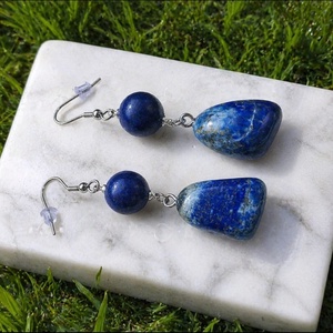 Cercei lapis lazuli - bijuterii - cercei - cercei din pietre semiprețioase - Artynos.ro