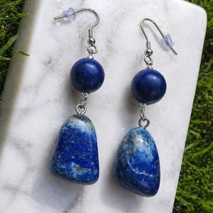 Cercei lapis lazuli - bijuterii - cercei - cercei din pietre semiprețioase - Artynos.ro