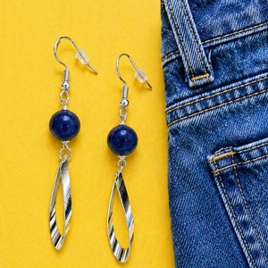 Cercei lapis lazuli - bijuterii - cercei - cercei din pietre semiprețioase - Artynos.ro