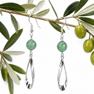 Cercei jad - bijuterii - cercei - cercei din pietre semiprețioase - Artynos.ro