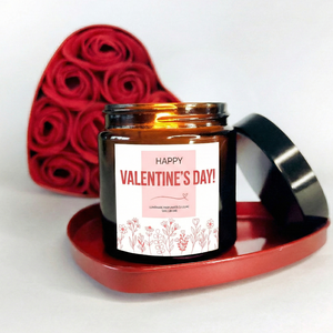 Lumanare parfumata de Ziua Indragostitilor 120g Lumanare din ceara de soia pentru Ziua Indragostitilor Cadou de Ziua Ind - Artynos.ro