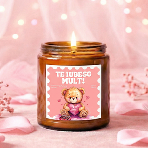 Te Iubesc Mult! Candle 120g, Lumanare din ceara de soia pentru Ziua Indragostitilor - Artynos.ro