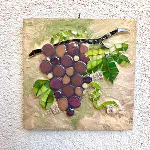Tablou mozaic de toamna cu struguri 2, Casă & Stil de viață, Accesorii pentru decorat casa, Picturi murale, Mozaic de artă de perete, Mozaic, Obiecte pictate, ARTYNOS