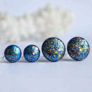 Cercei pentru lobul urechii cu surub cercei cu sclipici cercei posturi cercei glitter cercei tija cercei rotunzi martie - bijuterii - cercei - cercei cerc - Artynos.ro
