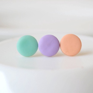 Set Cercei pentru lobul urechii cercei cu surub mici rotunzi cercei tija pastel cercei minimalisti cercei pentru birou - bijuterii - cercei - cercei cerc - Artynos.ro