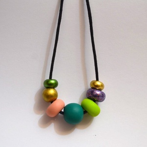 Colier geometric modern Colier margele colorate colier statement colier casual bijuterie geometrica cadou profesoara - bijuterii - coliere - coliere cu mărgele - Artynos.ro